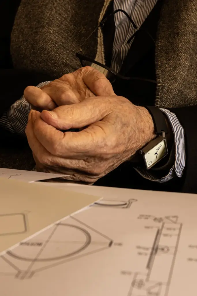 Detail of the LEBOND Siza architect-designed watch, photo by Fernando Guerra