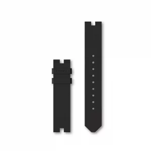 lebond watches accessory black fkm rubber strap