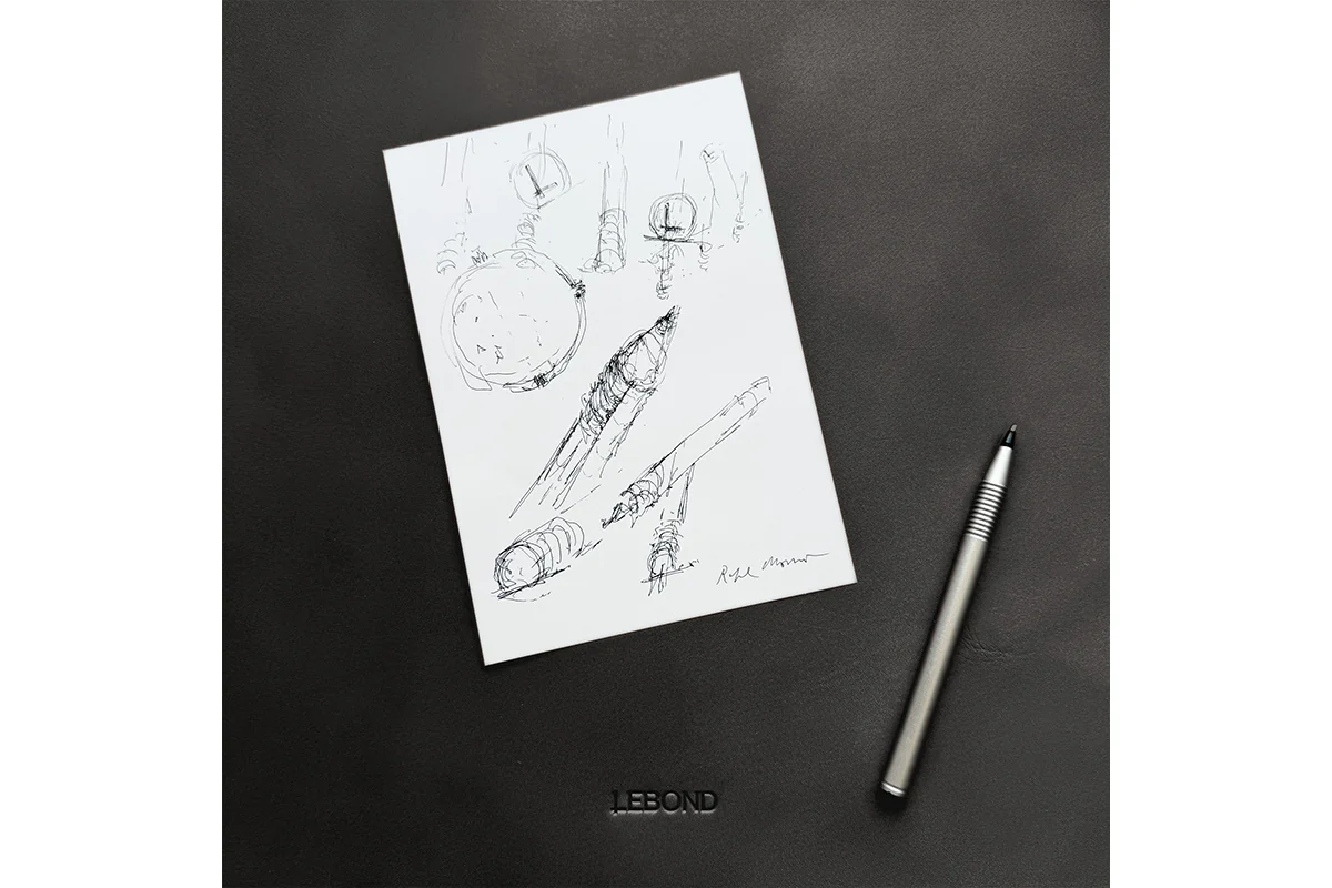 Lebond black leather desk pad view 2