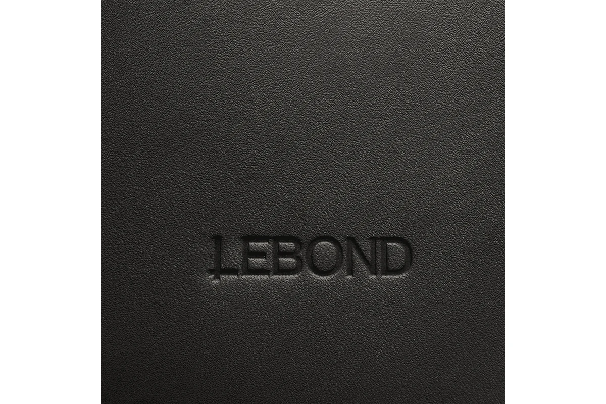 Lebond black leather desk pad view 3
