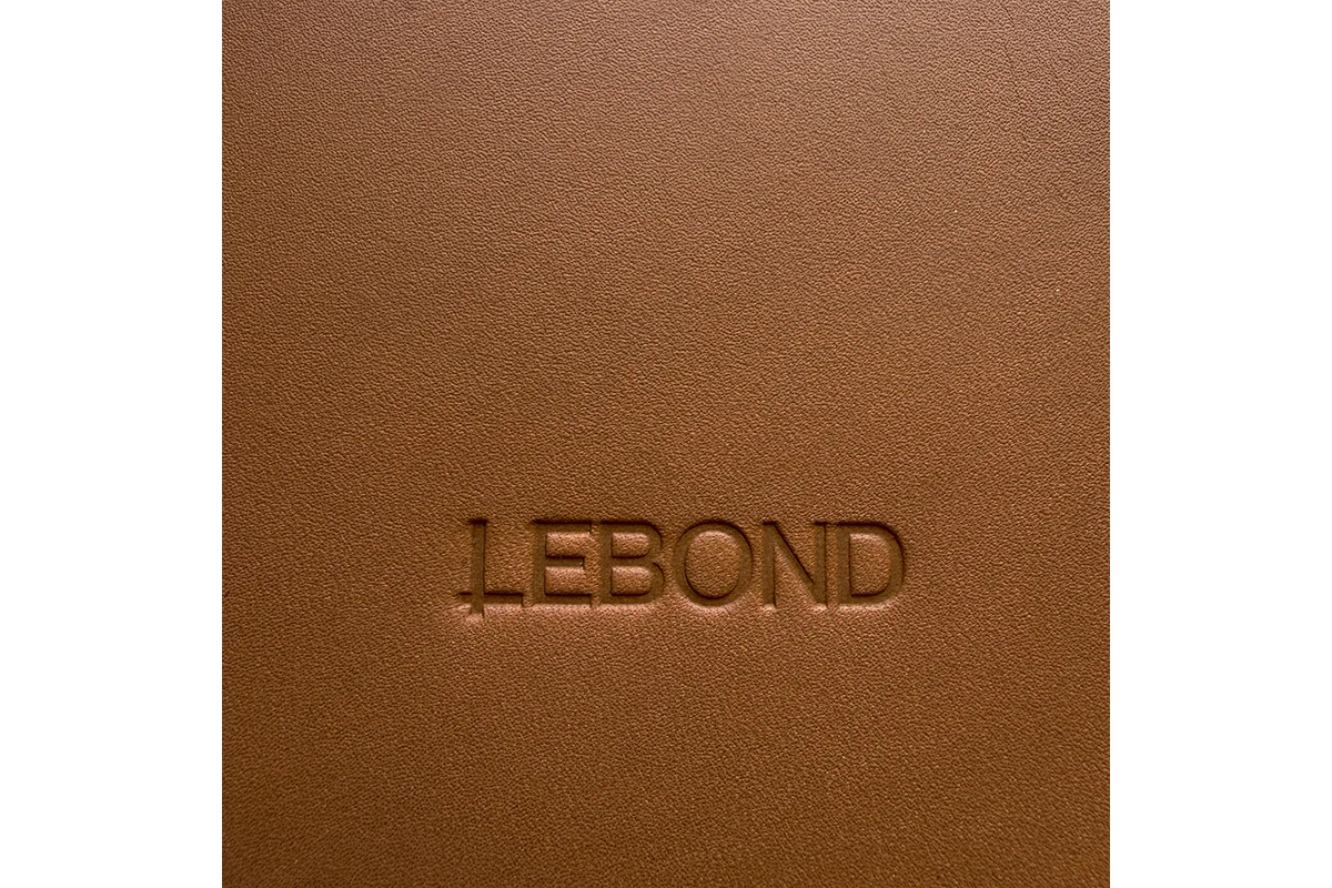 Lebond brown leather desk pad view 3