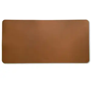Lebond full grain brown leather desk pad for writing, drawing or typing, handmade in Spain