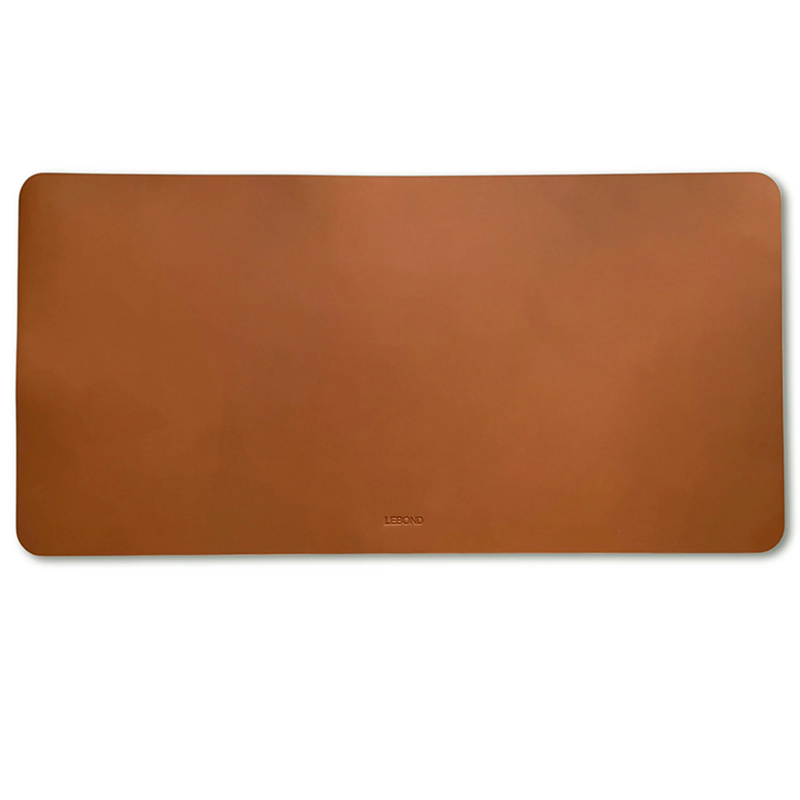 Lebond Leather Desk Pad in brown leather – handmade writing desk mat