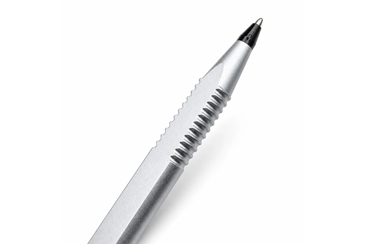 Lebond Moneo Pen Original Edition nib and knurled grip in sandblasted aluminium