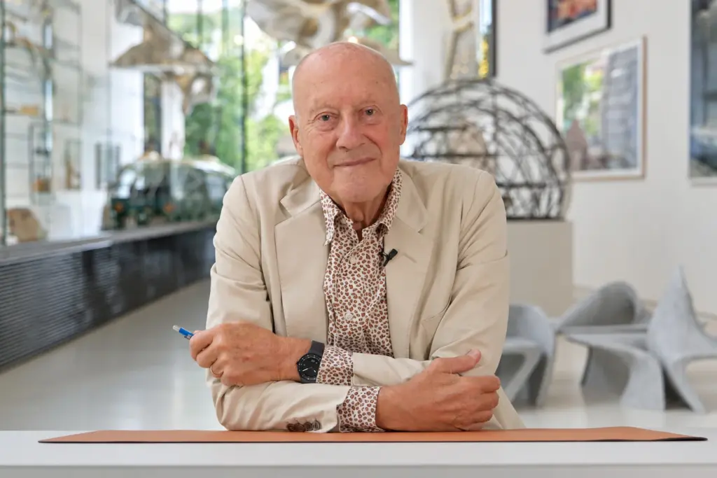 Architect Norman Foster with the Lebond Norman Foster watch