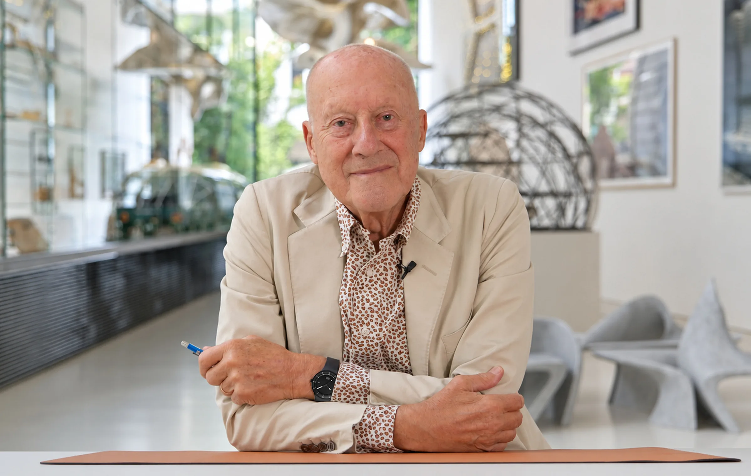 Architect Norman Foster wearing the Lebond Norman Foster watch
