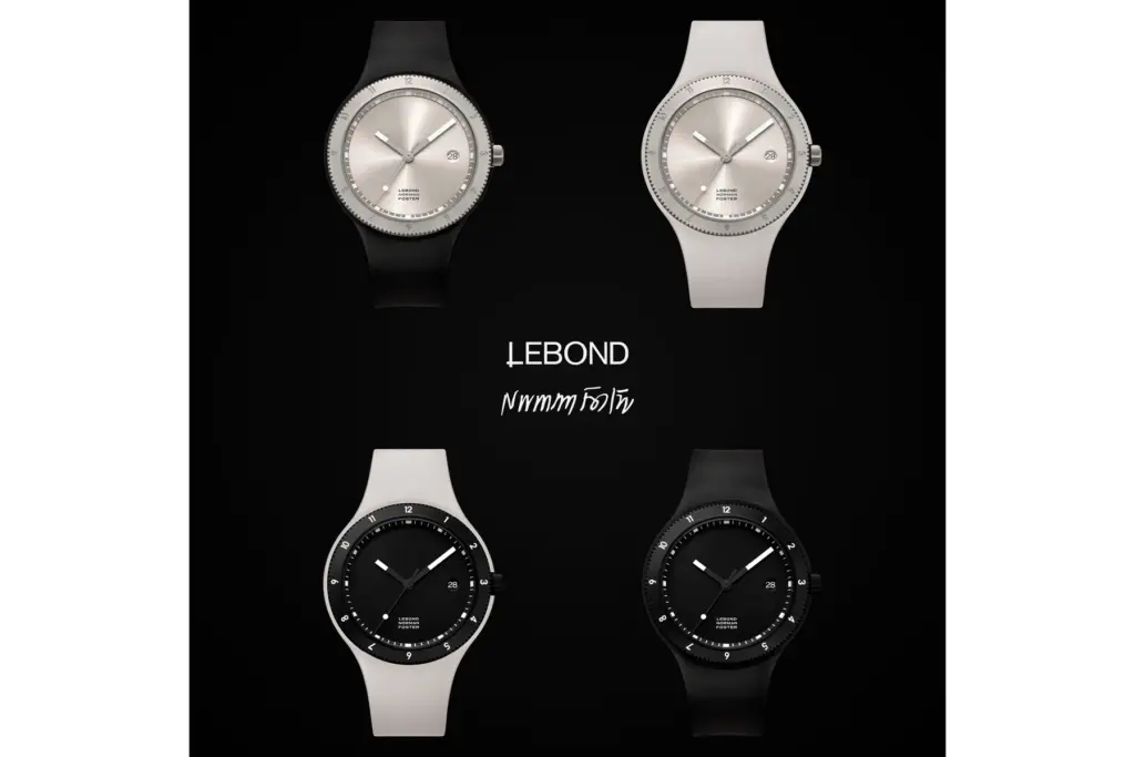 Lebond Norman Foster Natural Titanium and Black editions