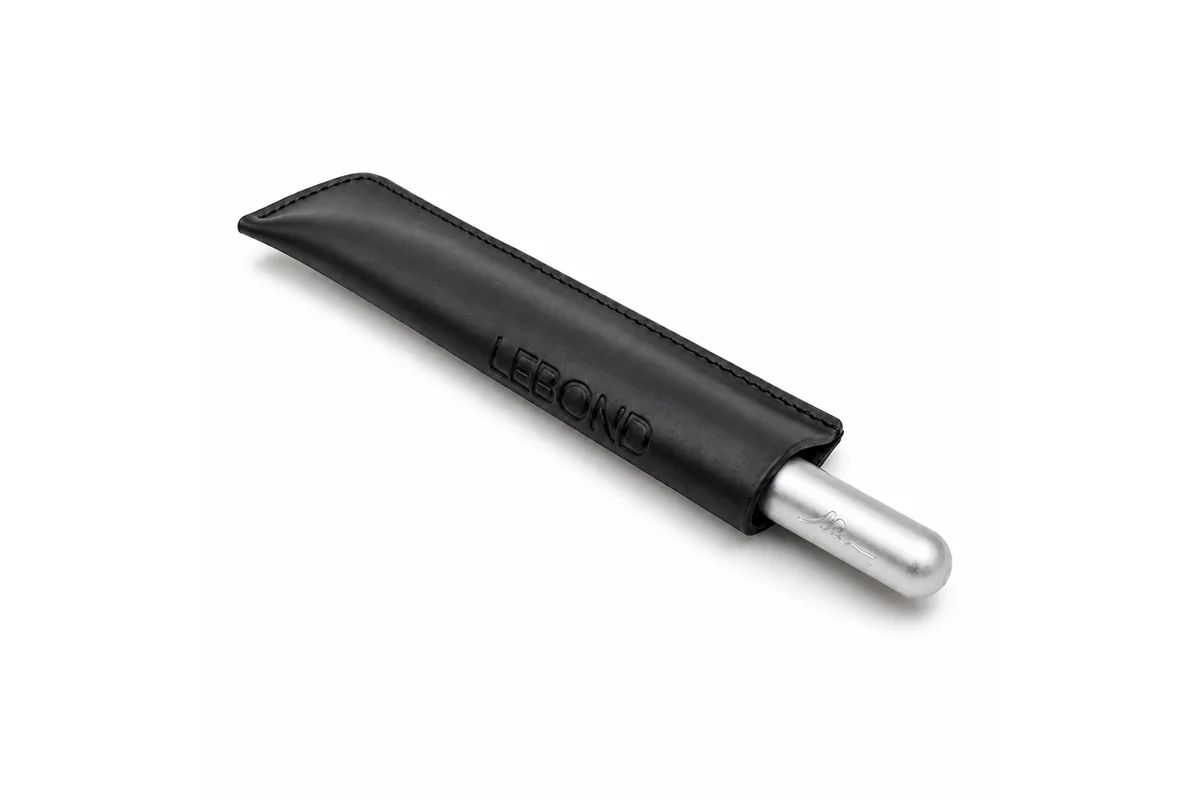 Lebond Souto Moura Pen Original Edition in its handmade black leather sleeve
